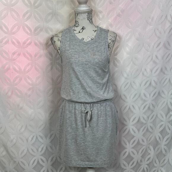 Lou & Gray Gray Knit Sleeveless Drawstring Pockets Casual  Dress - Picture 3 of 6